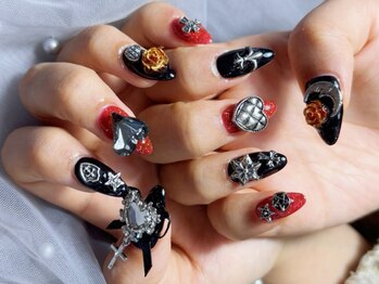 センシー ネイル スタジオ(Sensy Nail Studio)/ワンカラー+パーツ乗せ放題