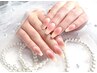 【ハンド】チークネイル、クリアベース