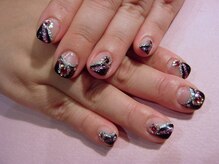 オーロラ(AurorA)/ラメラインきらきらフレンチ