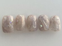 アイネイルズ 池袋店(I-nails)/キラキラ×くすみカラー