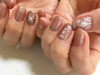 ポイントのフラワーアート