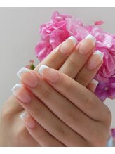 ネイルサロンミキ 横浜(MIKI)/王道!!スカルフレンチプネイル白