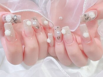 ミイネイル(Me nail)/バラネイル/春ネイル