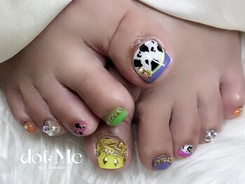 ドットミーバイシュエット(dot Me by chouette)/ネオンフットネイル