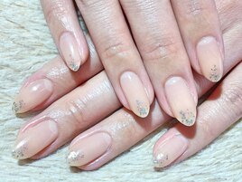 【ハンド】ヌーディー×ラメ