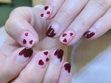 ネイルサロン ジェイ(Nail Salon J)/もこもこフレンチ／ハートネイル