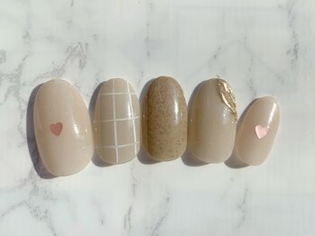 ネイルサロン フローリア(nail salon Florir)/ガーリーチェックネイル