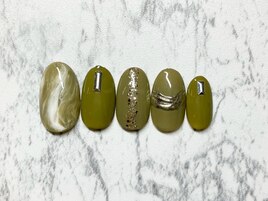 抹茶ラテネイル
