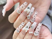 サン ネイル(SUN nail)/長さ出しの持ち込みデザイン