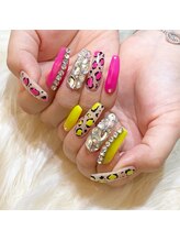  A NAIL + BEAUTY SALON【エース】【7/7 NEW OPEN（予定）】/【豹柄ネイル】