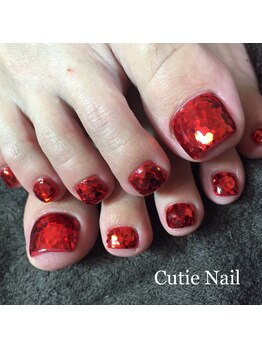 キューティネイル(Cutie Nail)/キラキラフットネイル