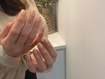 シェリーラメール 池袋店(cherie la mer)/ベージュオーロラネイル¥6,700