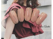ネイルサロン アミティエ(Nail Salon Amitie)/nuance桃ネイル