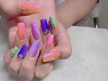 ラドール(La Dhole)/夏のレインボー縦グラデ