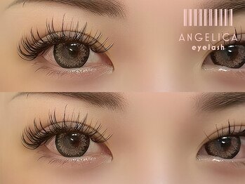 アンジェリカ JR奈良駅前店(ANGELICA)の写真/まるで自まつ毛が伸びたような自然な仕上がりに！上下つけ放題も◎上品で華やかな目元を演出☆
