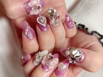 エムスリーネイル(m Three nail)/ラブリーキラキラネイル