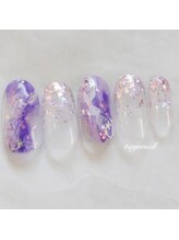 たゆ ネイル(たゆnail)/パラジェルキラキラ天の川ネイル