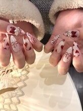 ブルーデイジー 栄本店(Blue daisy)/チップ長さだし#ガーリーネイル