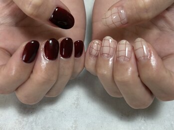 アルファシャルル 那覇 おもろまち(α.chalulu)/ボルドー/チェック