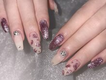 エムネイル(Ｍ)/マグネットでヒョウ柄！
