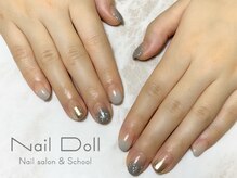 ネイルドール(Nail Doll)/グレーニュアンスミラー