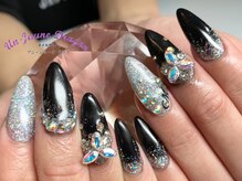 アン ジョーヌドラゴ/【ロングネイル】ブラックネイル