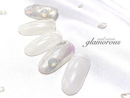 《パラジェル》冬ホワイトネイル