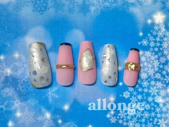 美サロン アロンジェ甲府向町店/ミラーデザインネイル☆