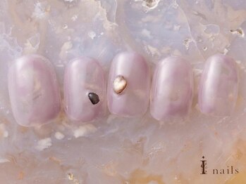 アイネイルズ 吉祥寺店(I nails)/もやもやラベンダーネイル