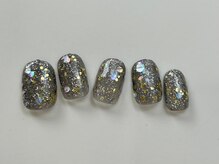 ネイルメゾン 天神店(NAIL MAISON)/ジュエルラメシンプル ¥7000