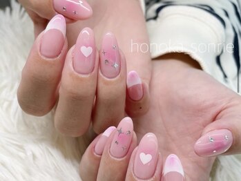 春ピンクネイル