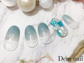ディア ネイル(Dear nail)/グレイッシュミスト×シェル