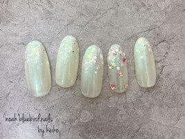 キラキラネイルストーンアート