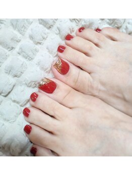 親指のみアート