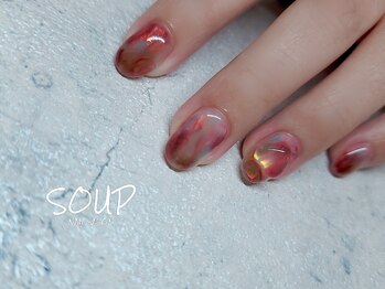 オーロラ クリア シアーマーブル