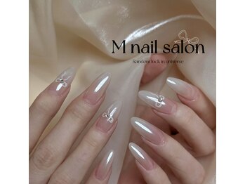 Mネイル/オーロラ・ミラーグラデーション