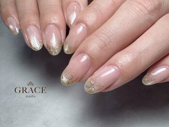 グレース ネイルズ(GRACE nails)の写真/【谷町9丁目徒歩3分】自爪の健康を考えた施術が魅力！丁寧なケアでネイルの仕上りとモチの良さに差がつく☆