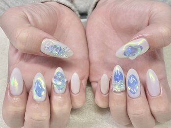 アンドシュシュネイル(&CHOU CHOU nail)/氷ネイル