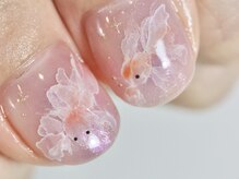 ネイルズ バイ ユイ 外苑前(Nails by Yui)/夏の終わりに金魚ネイル