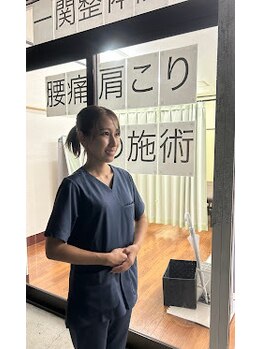 一関整体院/元気よく挨拶。