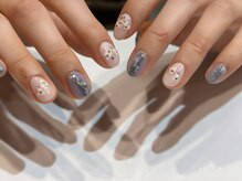 ネイルサロン ブランロール 三軒茶屋店(Blanl'or)/フラワーホロ・ニュアンス