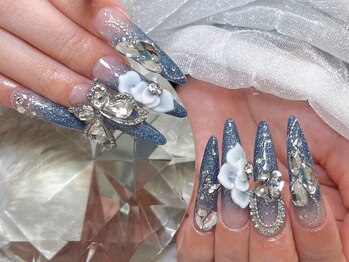 リノ(Lino)の写真/当店自慢の再現性の高さ&美フォルム長さだし★【ジェルチップフリーアート¥12900～】19:00以降ご予約OK★