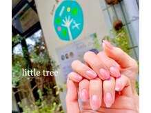 リトルツリー(little tree)/チークネイルに細ライン