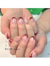 リッシュ ドゥ(RICHE deux)/オフィスボルドーツイードネイル