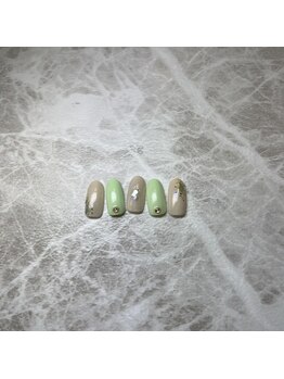 ネイルサロン エーナイン ちとせモール店/定額ネイル　春デザイン