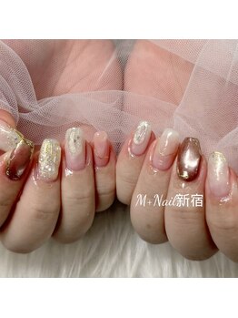 エムプラスネイル 新宿(M+Nail)/ニュアンス/秋