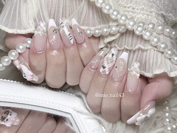 リンドネイル バイ モカ アンド ララ(Lind nail by moca and LaLa)/【mio】ガーリー/チェック