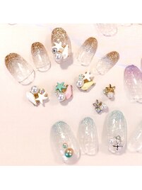 夏季限定ラメグラデーション