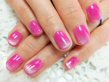 エムネイル(M Nail)/マグネットネイル・華やかピンク