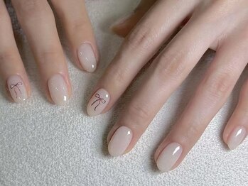 ウサギネイル 新大久保店(usagi nail)/リボンネイ